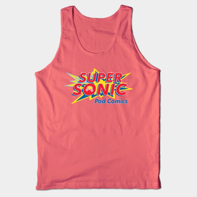 SuperSONIC Parody gear Tank Top by SUPERSONICPodComics